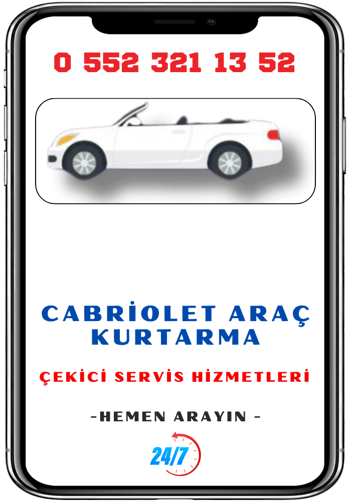 Cabriolet Tipi Araç Kurtarma Oto Çekici Servisi Hizmetleri | EFE Kurtarma